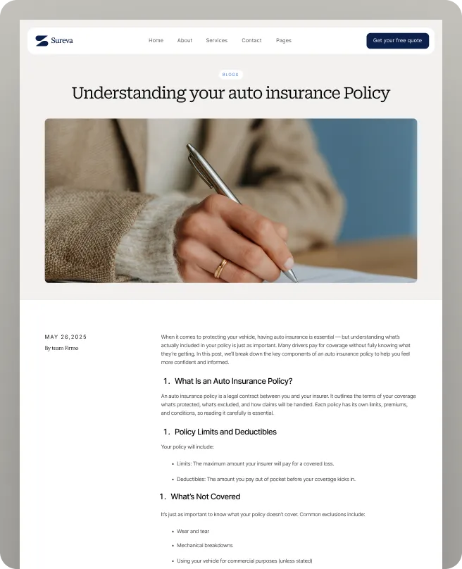 Family comparing insurance quotes on a tablet